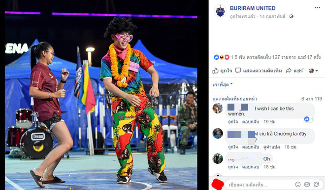 
Tờ Sanook đã minh chứng bằng cách chụp lại những bức hình nghìn like của Xuân Trường được đăng tải trên Buriram United.