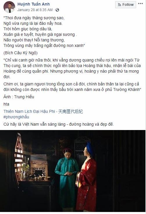 
Dòng chia sẻ về hình ảnh "cầm nhầm" của đạo diễn Huỳnh Tuấn Anh