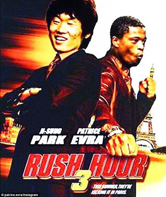 
Evra mừng Park sang tuổi 36 bằng bức ảnh chế theo bìa phim “Rush Hour 3”.