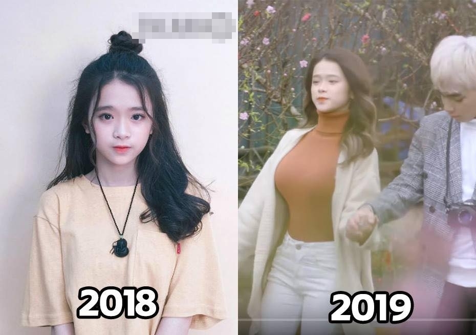 
Sự thay đổi về ngoại hình của Linh Ka trong MV Xuân ngọt ngào.