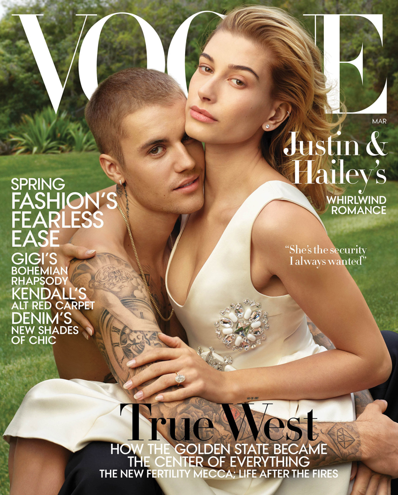
Justin Bieber và Hailey Baldwin xuất hiện đầy tình cảm trên trang bìa tạp chí Vogue, chia sẻ về cuộc sống vợ chồng.