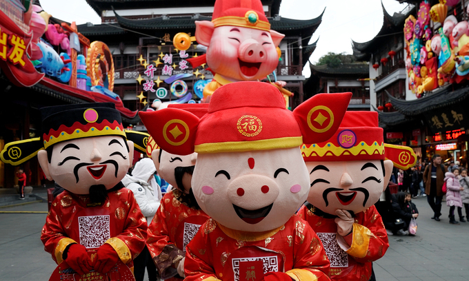 
Nhiều lễ hội dân gian được tổ chức khắp nơi trên đường phố Trung Quốc nhân dịp Tết Nguyên Đán. Ảnh: Internet