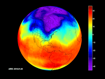 
Trái ngược với Bắc bán cầu, Nam bán cầu đang phải hứng chịu một đợt không khí nóng dữ dội, giống như thể toàn bộ khí lạnh của Trái Đất đã bay về phương Bắc còn toàn bộ khí nóng đã di tản về phương Nam.