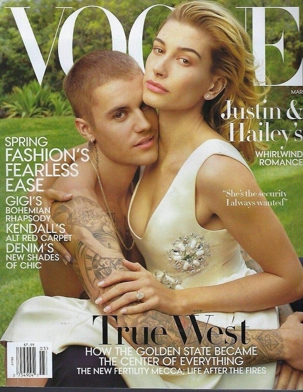 Ngắm trọn khoảnh khắc hạnh phúc ngọt ngào của mẹ con Justin Bieber và Hailey trên tạp chí Vouge