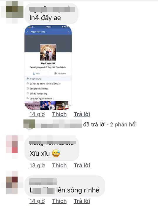 
Các fan đua nhau truyền tay thông tin của Mạch Ngọc Hà, đặc biệt là trang Facebook cá nhân của anh chàng.