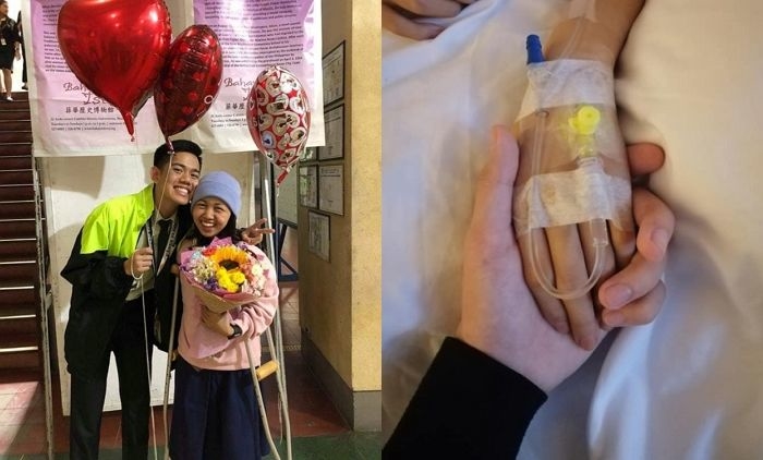 
Anh chàng đã tổ chức sinh nhật cho bạn gái mình khi đang điều trị ung thư. 