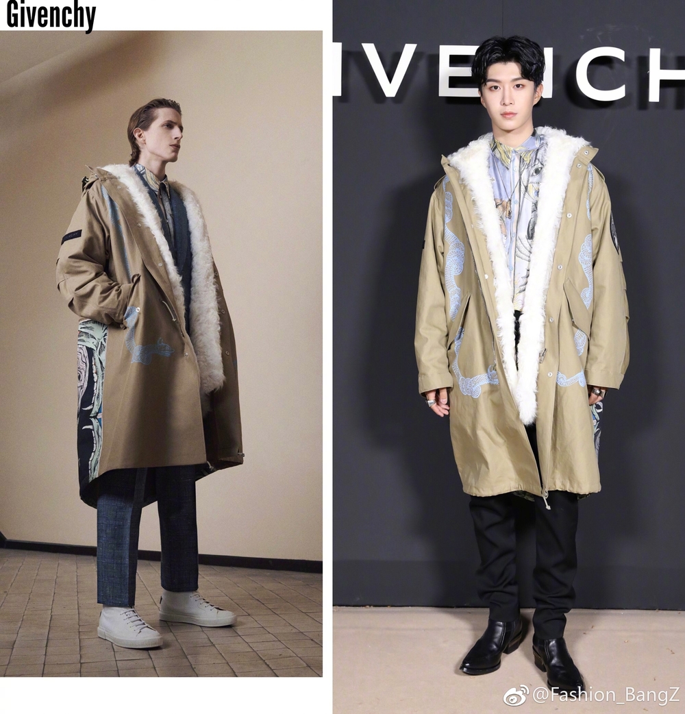  
Được biết toàn bộ trang phục của anh cũng đều đến từ nhà mốt Givenchy trong BST Pre-Fall 2019.