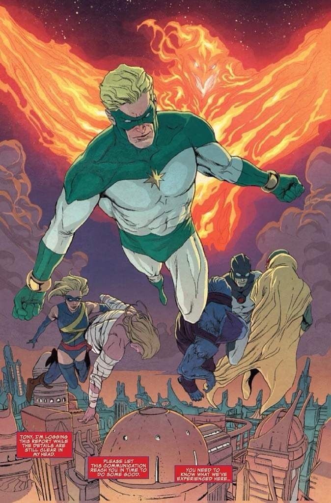 
Captain Marvel đầu tiên là một người đàn ông có tên Mar-Vell.