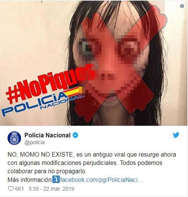 
Cảnh báo được Cảnh sát Quốc gia Tây Ban Nha đăng tải trên trang Twitter chính thức 