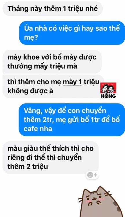 Nam thanh niên bị phụ huynh đòi gửi tiền chu cấp mỗi tháng như 