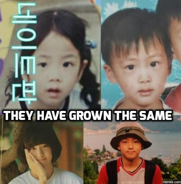  
Hình ảnh thời thơ ấu quá giống nhau của Jin và Jisoo.