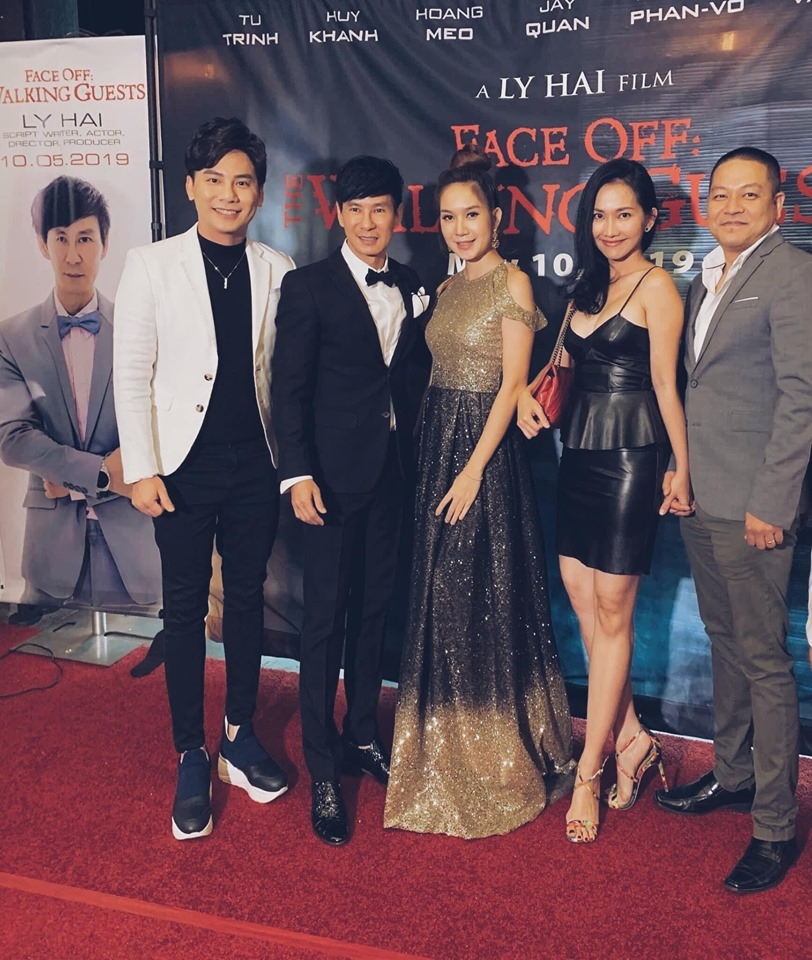  
Vợ chồng Lý Hải cùng với vợ chồng diễn viên Kim Hiền