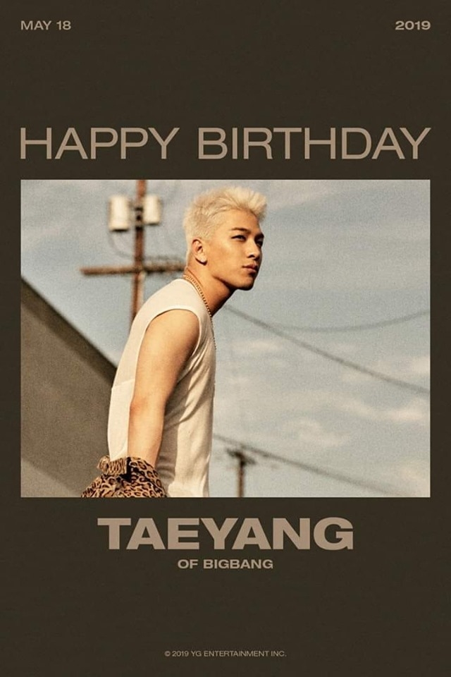 Mừng sinh nhật tuổi 32 của Taeyang: 