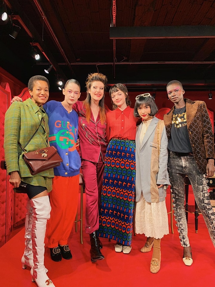 Châu Bùi là đại diện duy nhất tham dự hai sự kiện thời trang Gucci và LV cùng dàn sao sang chảnh