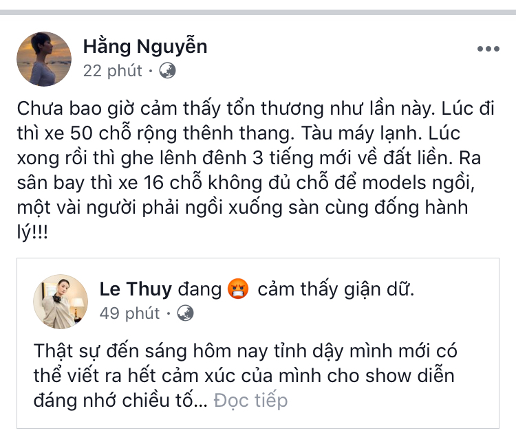 Dàn mẫu Việt bức xúc khi bị BTC show diễn Fashion Voyage đối xử tệ bạc
