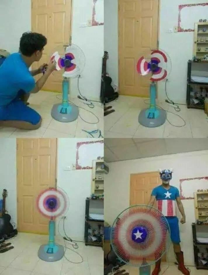  
Captain America phiên bản nhà làm.