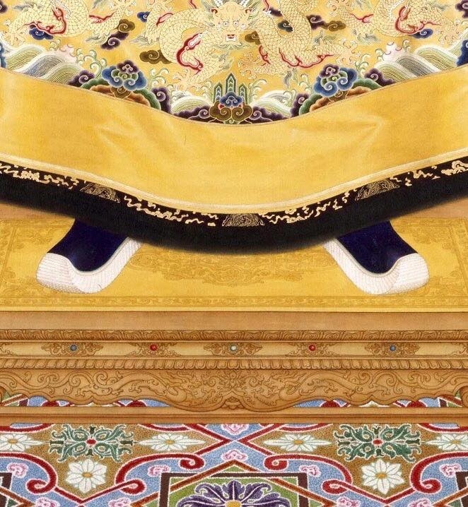  
Giày của Hoàng đế Càn Long.