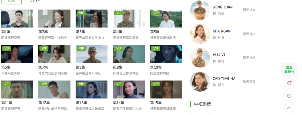  
Bộ phim được chiếu trên trang mạng chia sẻ video của Trung Quốc.