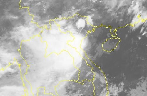 Ảnh mây chụp từ vệ tinh. Theo: Trung tâm Dự báo Khí tượng Thuỷ văn Trung Ương