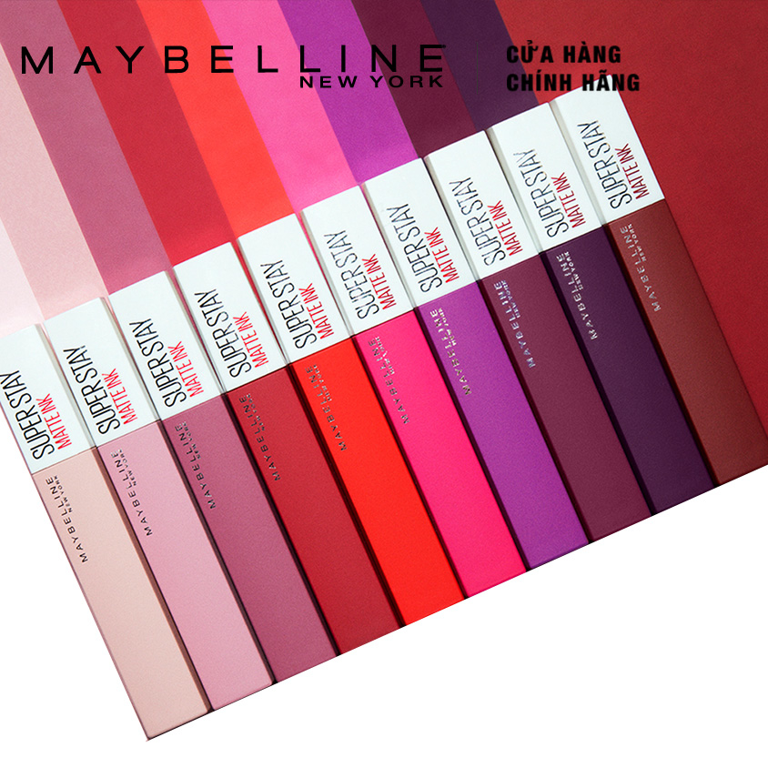 
Sau khi ra mắt phiên bản gốc SuperStay Matte Ink với 10 màu, Maybelline đã tung ra bộ sưu tập SuperStay Matte Ink Un-Nude với 10 gam màu nude dành cho mọi tông da để chiều lòng các fan của son nude.