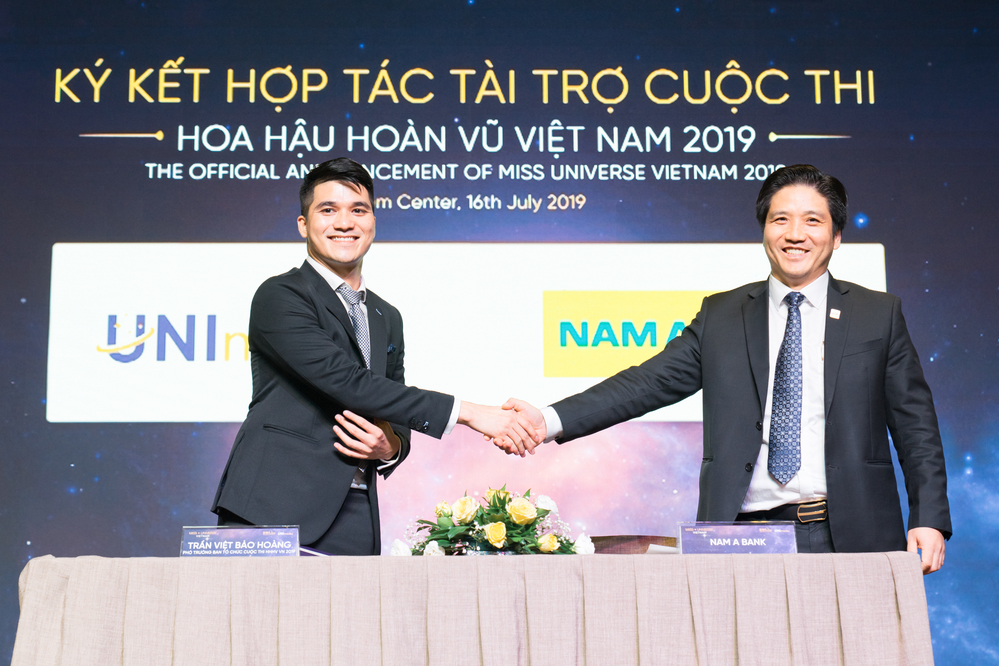 
Ông Trần Việt Bảo Hoàng - phó BTC Hoa hậu Hoàn vũ Việt Nam 2019 và một trong các đại diện đơn vị tài trợ cuộc thi.