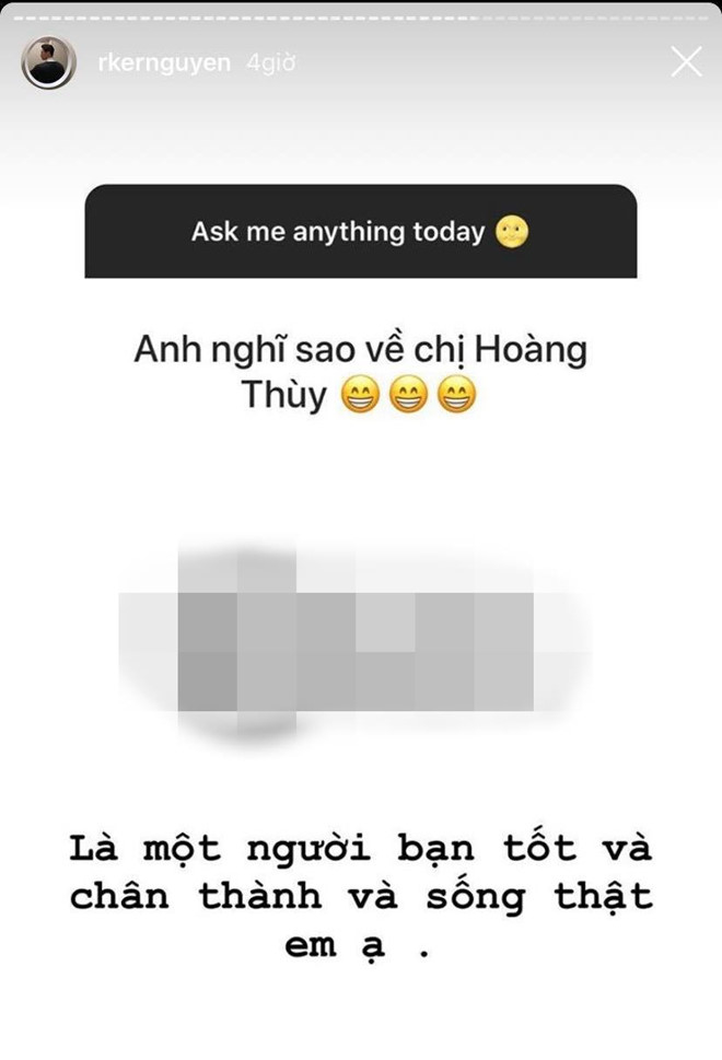 Sau loạt nghi vấn hẹn hò, Rocker Nguyễn chỉ xem Hoàng Thuỳ là 