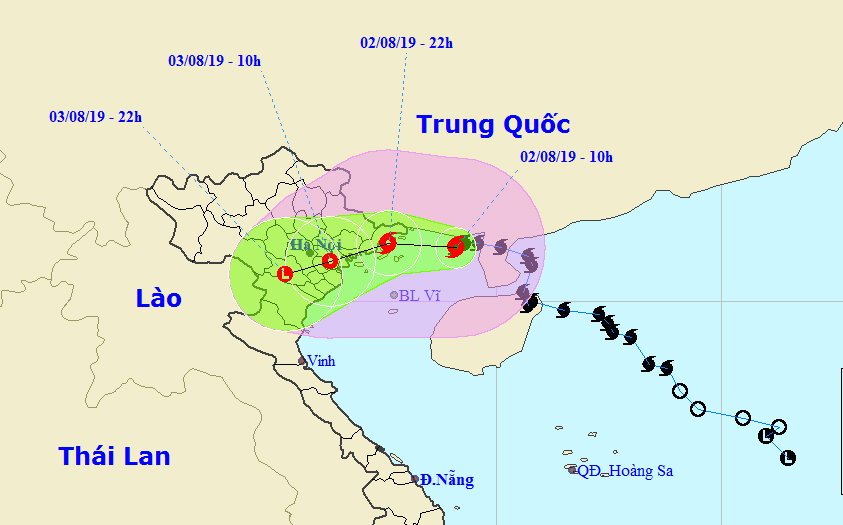 Tối nay bão số 3 đổ bộ Quảng Ninh, Hải Phòng, gió giật cấp 11, chưa xác định được tâm bão