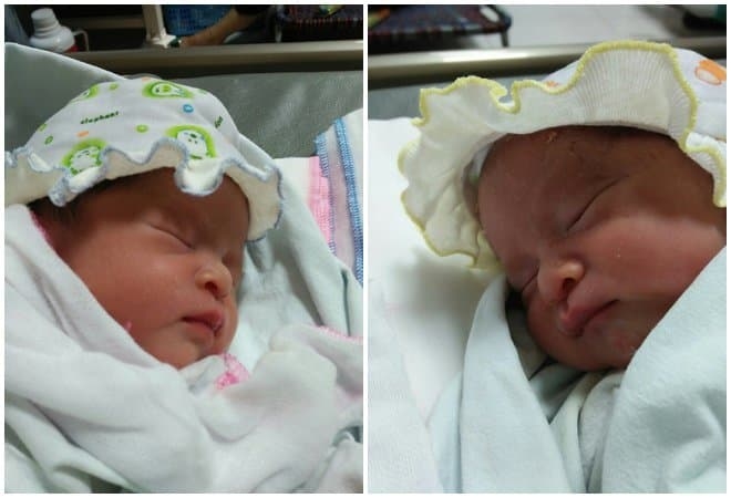 
Hai bé được bố mẹ đặt tên là Nguyễn Minh Đức và Nguyễn Quỳnh Anh, lần lượt nặng 2.5kg và 2.2kg​