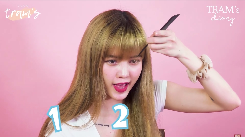 Thiều Bảo Trâm hướng dẫn cách cắt và sấy tóc giống Lisa (BLACKPINK)