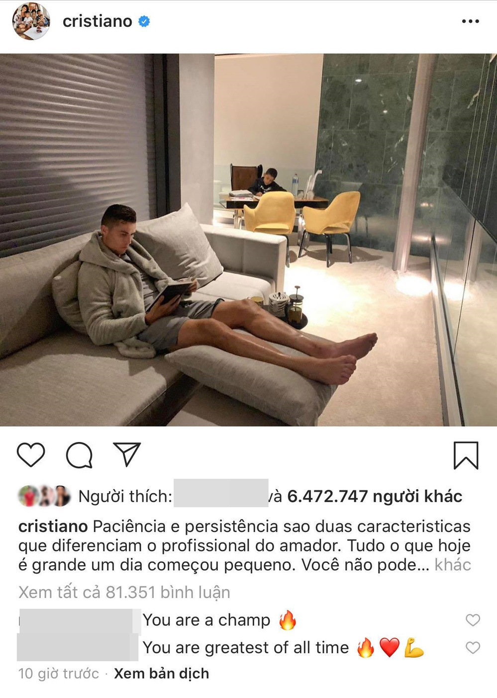  
C.Ronaldo ngồi nhà up ảnh sầu bi