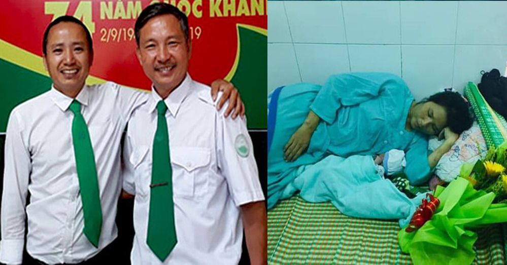  
Tài xế taxi Lê Quang Viễn đỡ đẻ cho chị Nguyễn Thị Thẩn tại Quảng Trị khi đang trên đường đến bệnh viện đêm 30 Tết.