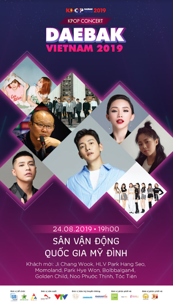 
Đại nhạc hội Kpop Concert Daebak Vietnam 2019 có sự tham gia của Ji Chang Wook.