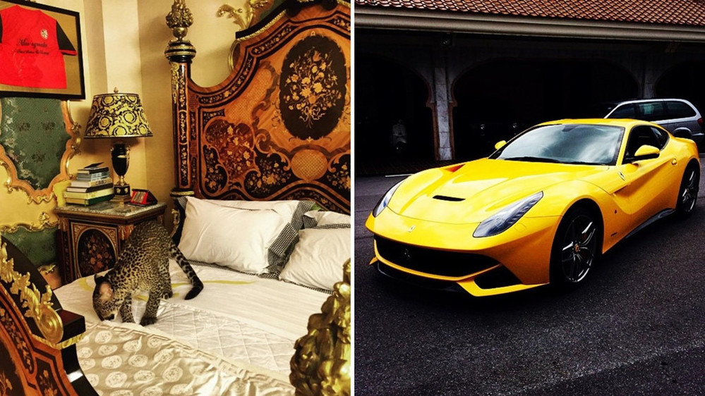  
Một góc phòng siêu sang chảnh của Hoàng tử Brunei. Gia đình của anh còn sở hữu rất nhiều siêu xe nữa. (Ảnh: Instagram NV)