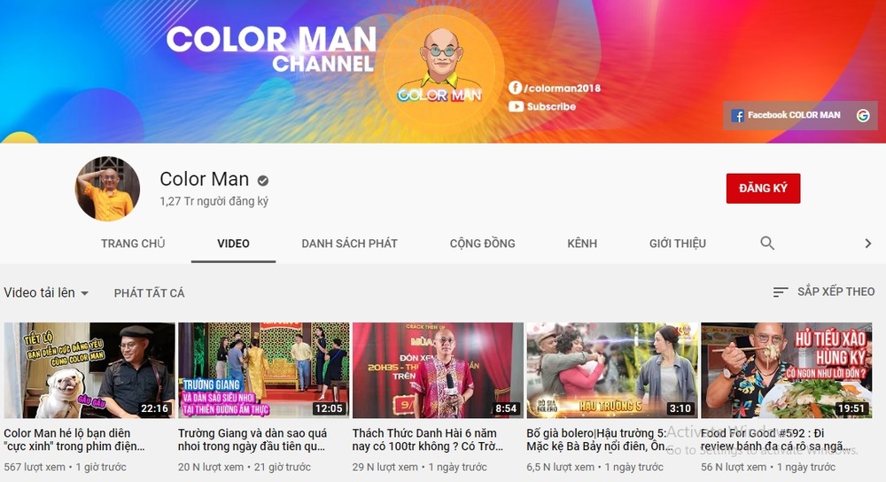  
Một ngày, kênh youtube của Màu sắc Man phát triển đi ra 3-4 đoạn Clip với mối cung cấp chủ đề đa dạng mẫu mã nhường nhịn như ko lúc nào hết sạch ý tưởng 