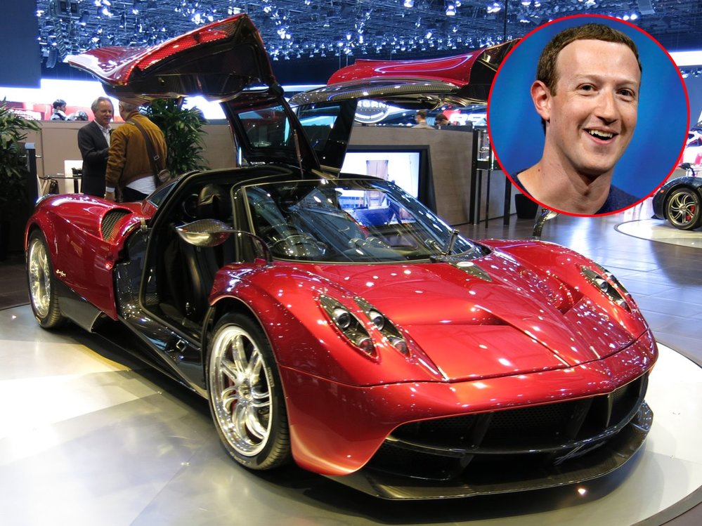  
Mark Zuckerberg sở hữu chiếc Pagani Huayra trị giá hơn 55 tỷ đồng. (Ảnh: Businessinsider).