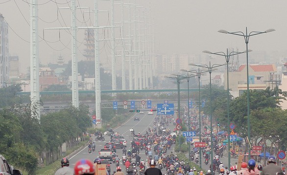  
Ô nhiễm bụi mịn bao trùm thủ đô Hà Nội.