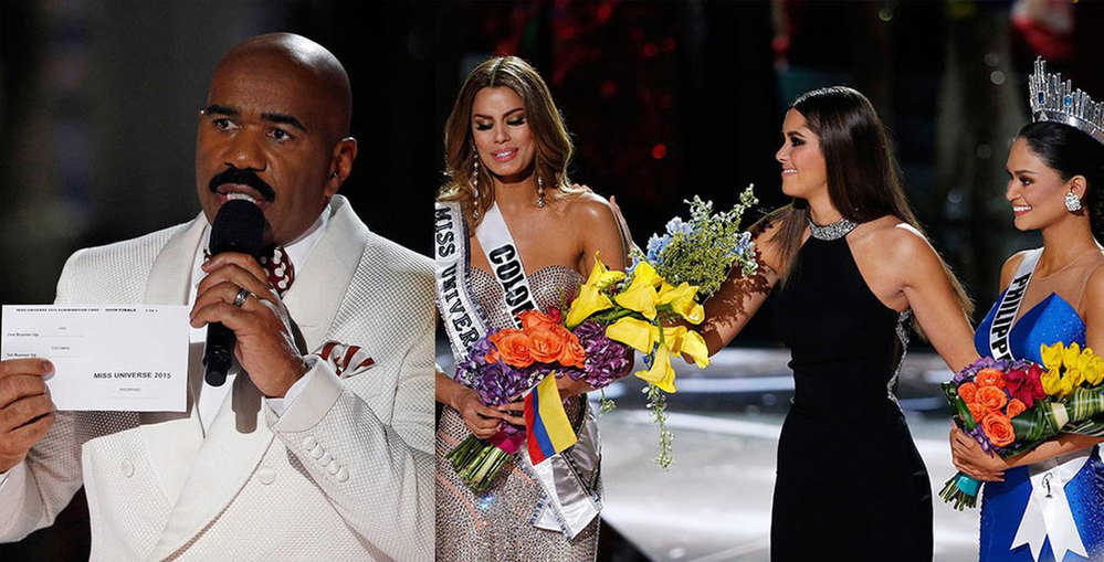 Sự cố hi hữu của MC nổi tiếng tại Miss Universe 2015 