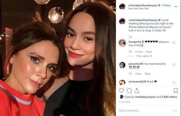  
Không chỉ đăng trên Instagram Story, Victoria còn dành hẳn một bài post riêng để cảm ơn sự góp mặt của Hồ Ngọc Hà trong sự kiện. 