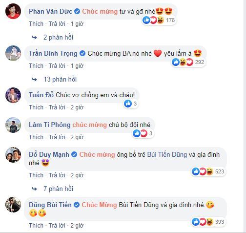 Loạt cầu thủ đội tuyển Việt Nam chúc mừng Bùi Tiến Dũng đã lên chức bố - Tin sao Viet - Tin tuc sao Viet - Scandal sao Viet - Tin tuc cua Sao - Tin cua Sao