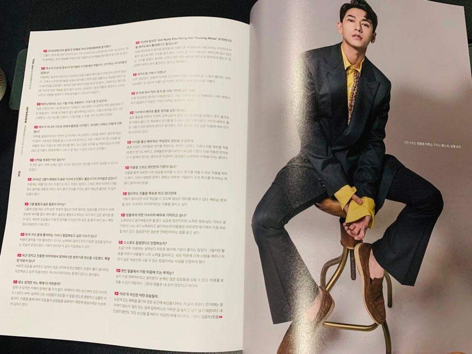Isaac được tạp chí hàng đầu Hàn Quốc phỏng vấn độc quyền