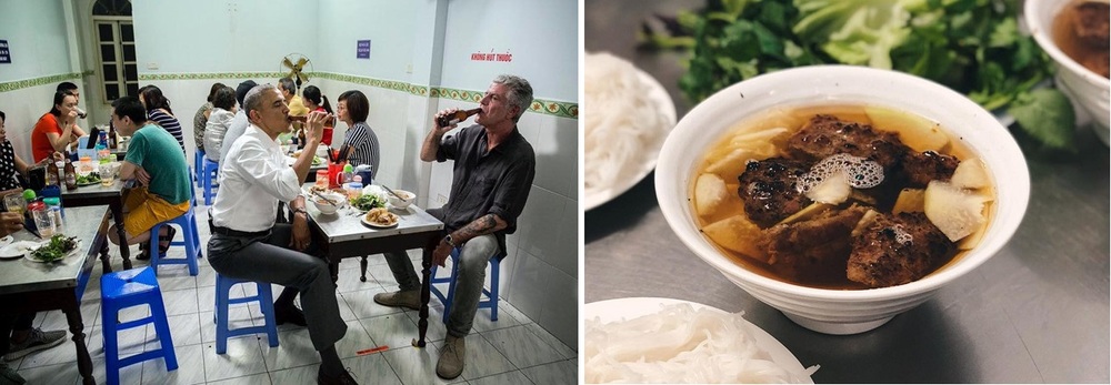 Bún chả 
 
Bún chả vinh dự được tổng thống Obama chọn làm món ăn tối khi đến Hà Nội