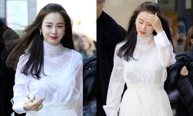  
Kim Tae Hee xuất hiện xinh đẹp rạng ngời sai khi sinh con gái thứ 2. (Ảnh: Osen) 