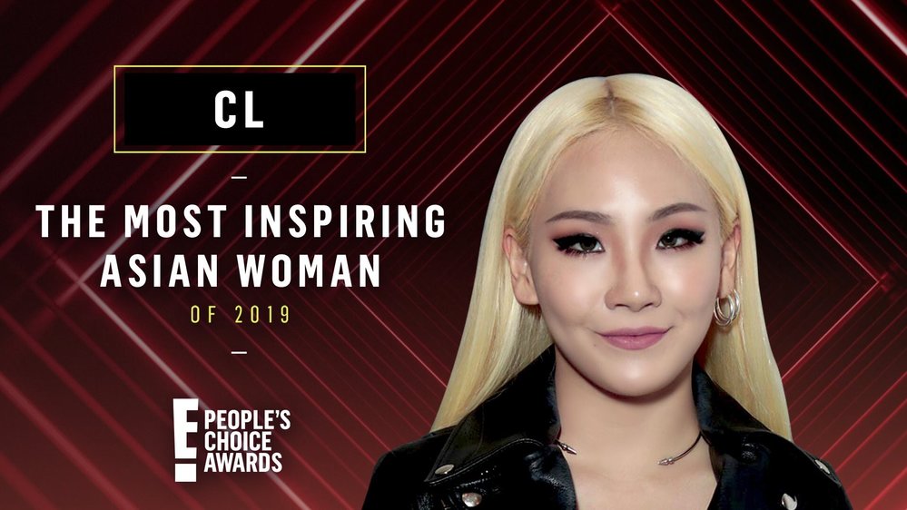  
CL nhận được giải thưởng Nữ ca sĩ truyền cảm hứng năm 2019. (Ảnh: Twitter).