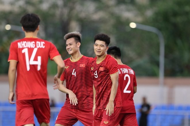 
HLV Myanmar cho rằng U22 Việt Nam chưa chắc đã lọt vào bán kết vì phía trước vẫn còn trận đấu với Thái Lan và Indonesia. (Ảnh: Tintuc).