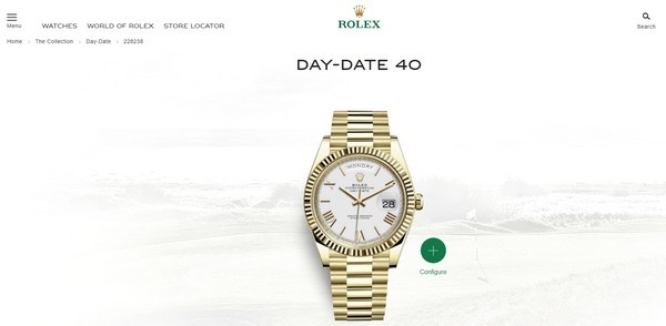  
Item này đến từ Rolex - dòng đồng hồ nổi tiếng nhất của Thụy Sĩ, có tên đầy đủ là Rolex Day Date 40 full gold 18k. Chiếc đồng hồ được trang chủ của nhà mốt Ý bán với giá 31.000 USD (tương đương 744 triệu đồng). 