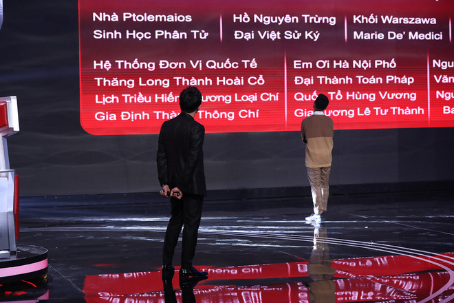  
Việt Hoàng xuất sắc vượt qua thử thách "Bách khoa siêu ô chữ".