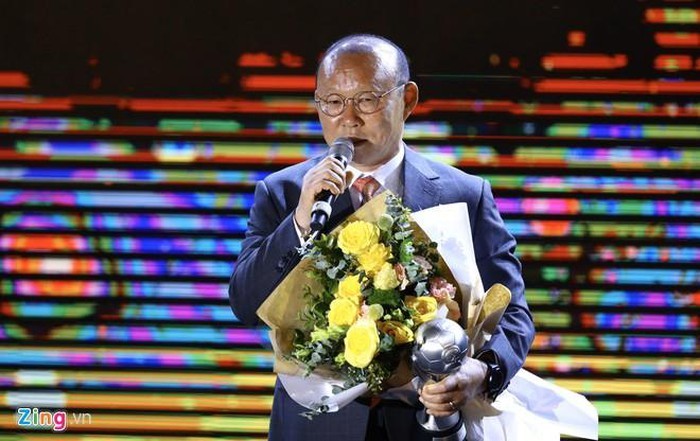  
HLV Park Hang-seo chiến thắng giải HLV nam hay nhất Đông Nam Á.