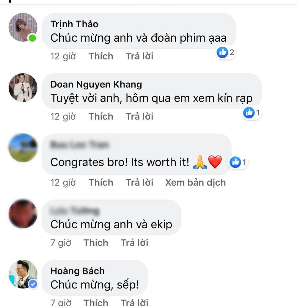 Dàn sao Việt chúc mừng Victor Vũ khi 