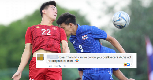 
Một trong số bình luận mang ý trêu chọc cổ động viên Thái Lan trên Changsuek. (Ảnh: Foxsport) 