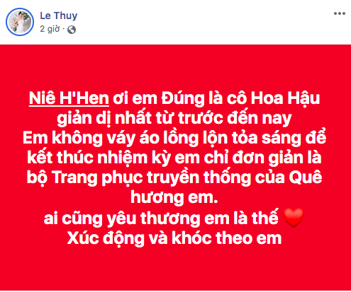 Sao Việt nhắn nhủ H'Hen Niê: 